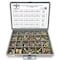 Boltsandnuts.Com Grade 8 Hex Cap Scrws, Hex Nuts, Flat & Lock Wshrs Zinc Yellow 1/4in, 5/16in 3/8in, &1/2in -575PCS Assortment Kit #191 - alternate 1
